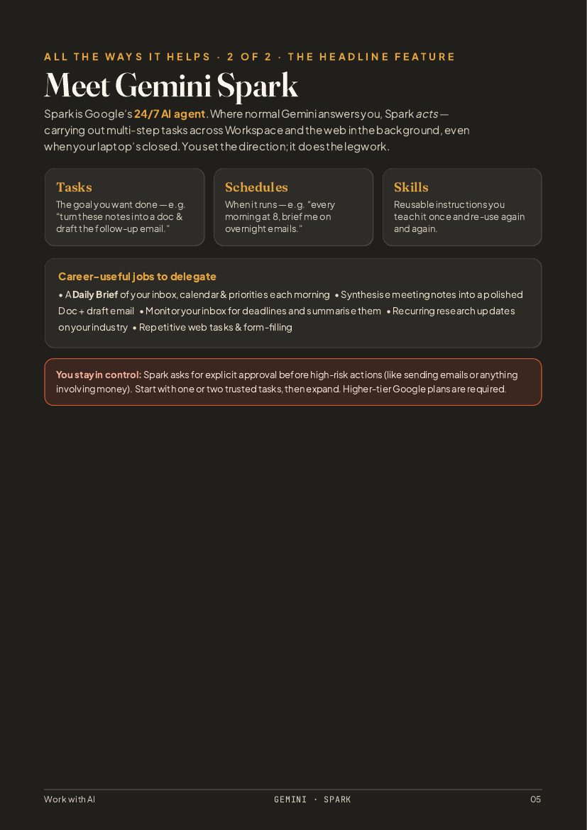 Gemini and Spark companion guide page